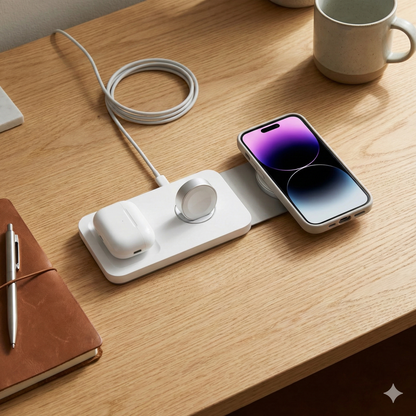 Chargeur Sans Fil Pliable 3-en-1